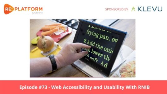 Ecommerce podcast discussing website accessibility and usability with RNIB