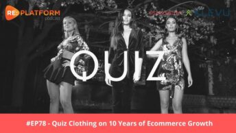 Ecommerce podcast discussing how Quiz Clothing has grown over the last 10 years using Aurora Commerce